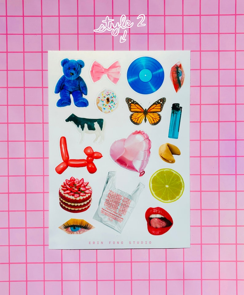 PNG Scrapbooking Sticker Sheet Png Stickers, Scrapbooking Stickers