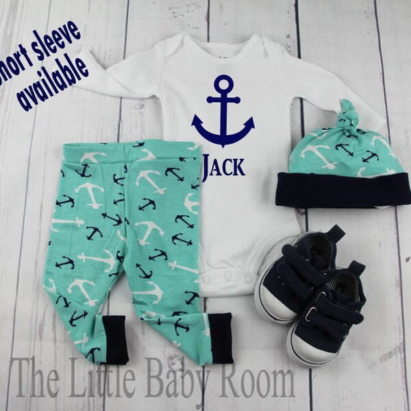 Boys Anchor Outfit Etsy