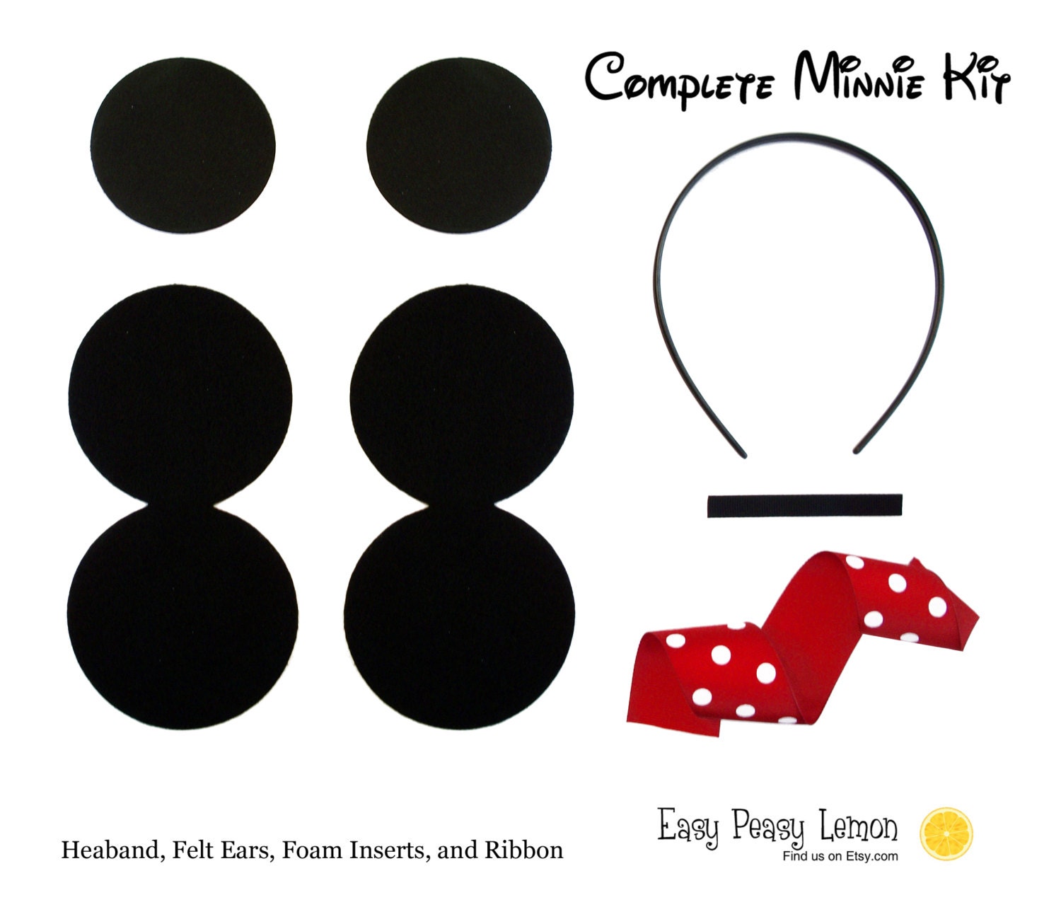 Minnie Mouse Ears Headband Template