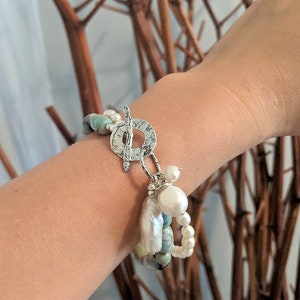 Sky Blue Enamel Skinny Bracelet main image 1