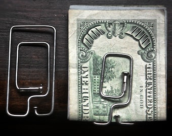 100% Recycled Bicycle Spoke Money Clip