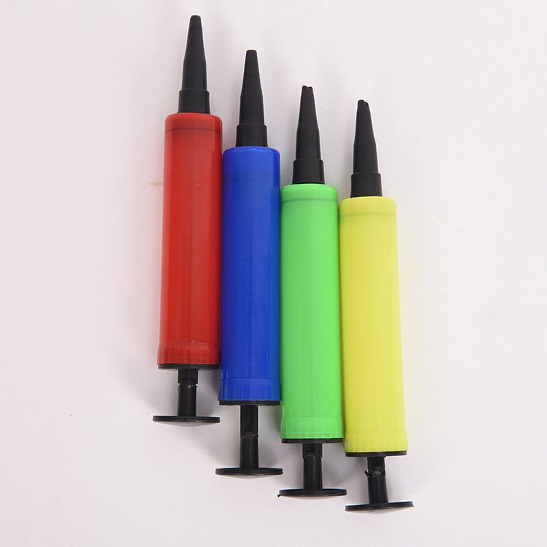 Balloon pump Mini Plastic Hand Held Party Inflator Air Portable Decoration Tools 1 PC BP100618