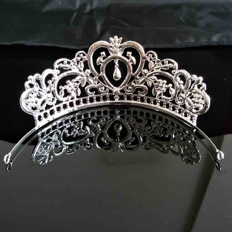 Crystal AB Rhinestone Silver tone Tiara Princess Prom Wedding Bridal Hair Jewelry Quinceanera Pageant headband Crown AB0921