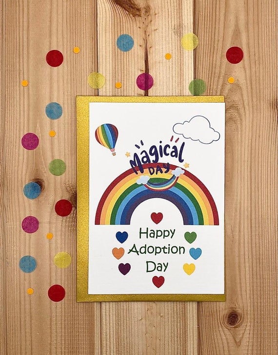 ADOPTION CONGRATULATIONS Card Printable Happy Adoption Day | Etsy
