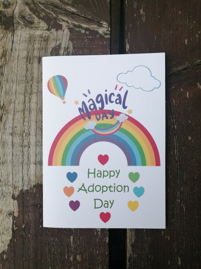 ADOPTION Day Celebration Card Adoption Congratulations Etsy