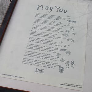A4 Personalised Poem Print - Gift - New Baby Christening Naming Day Baptism Adoption Nursery Starting School - Free Personalisation Option