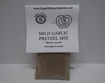 PRETZEL MIX - Mild, Medium Heat or Hot - Choose flavor and bake your pretzels by just adding margarine - Onion, Garlic, Jamaican Jerk & more