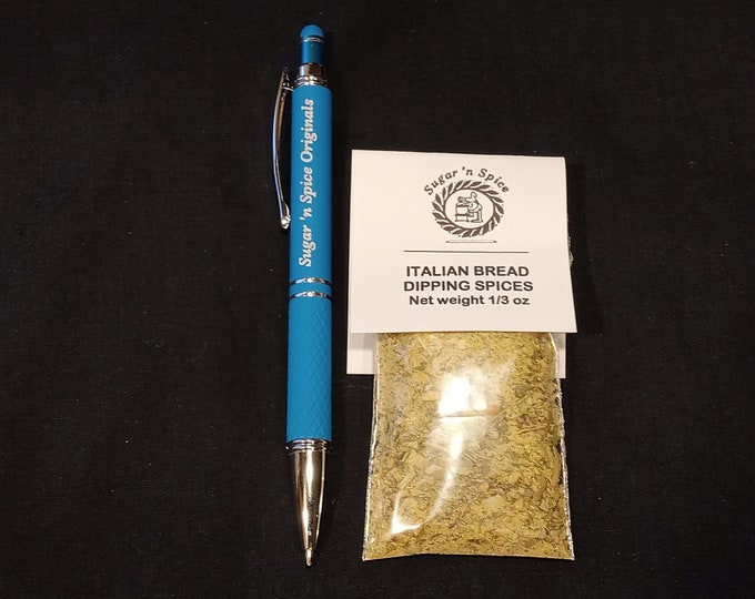 30 Bread Dipping Spices Italian - 1/3 ounce bag with tag - 2" x 3" - Wedding Favors - Attach to a bottle of olive oil