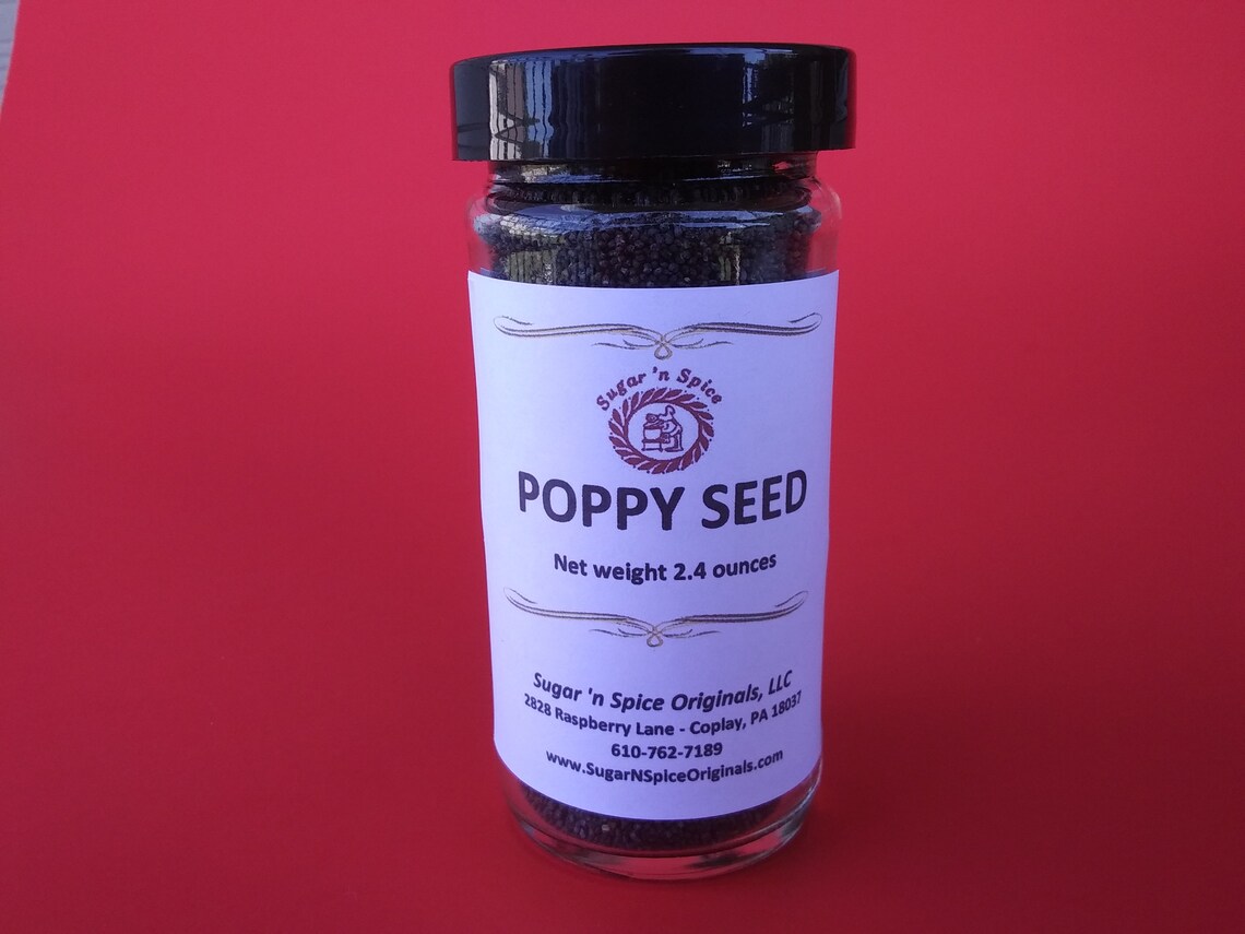 POPPY SEEDS Choose Glass Jar or Zip Top Bag For poppy seed Etsy
