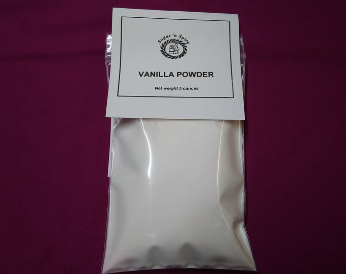 VANILLA POWDER - Use in cupcakes, cookies, donuts, cake frosting / Any baking- Use in place of liquid Vanilla Extract
