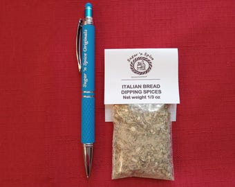 30 Bread Dipping Spices Italian - 1/3 ounce bag with tag - 2" x 3" - Wedding Favors - Attach to a bottle of olive oil