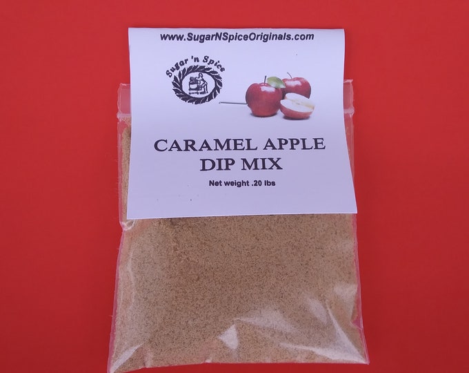 DIP MIX Caramel Apple - Add cream cheese & sour cream - Great dip with apples, pears, graham crackers - Creamy - Thank you / Teacher gift