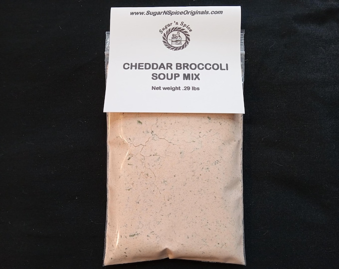 SOUP MIX Cheddar Broccoli - Each packet make 4 cups - Add milk and water - Cooks in 13 minutes - Serve with crackers -Cook Gift basket
