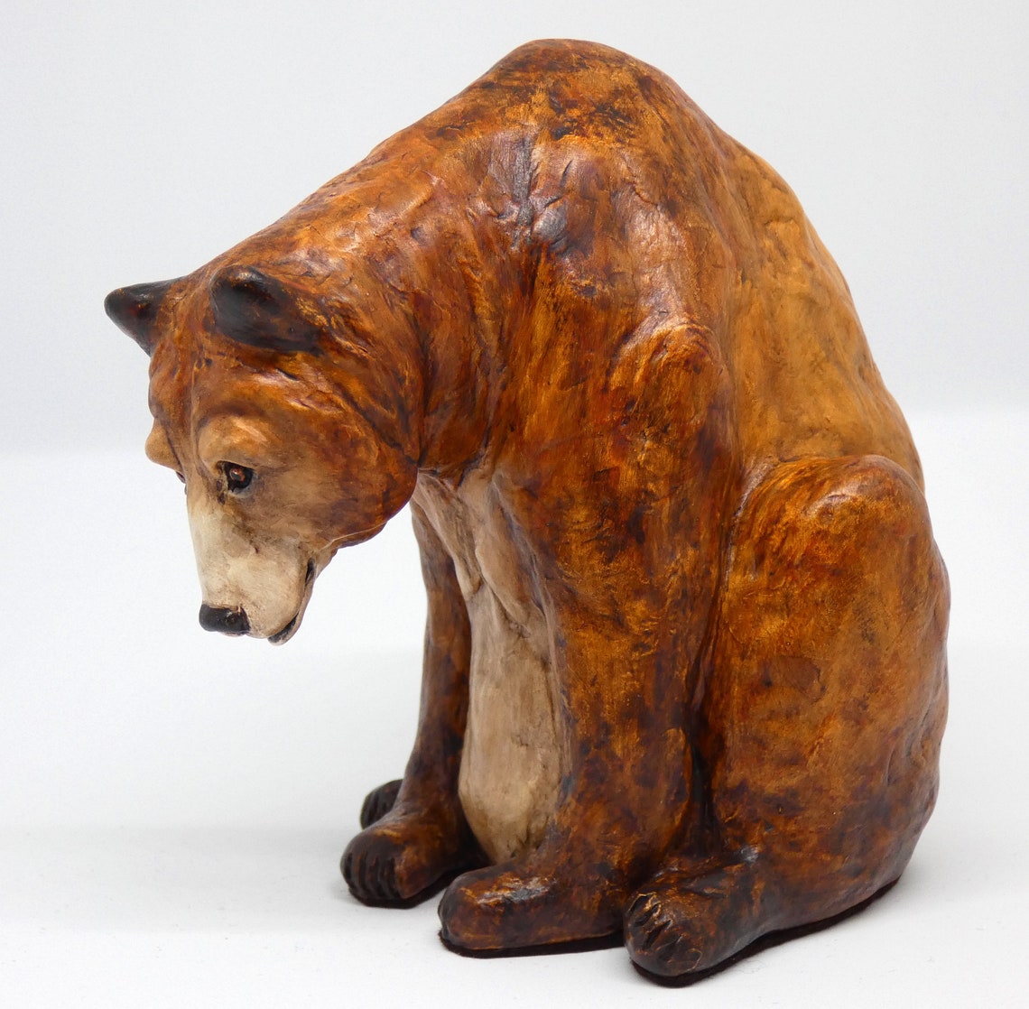 Grizzly Bear Original Clay Sculpture. Yellowstone Wildlife Etsy UK