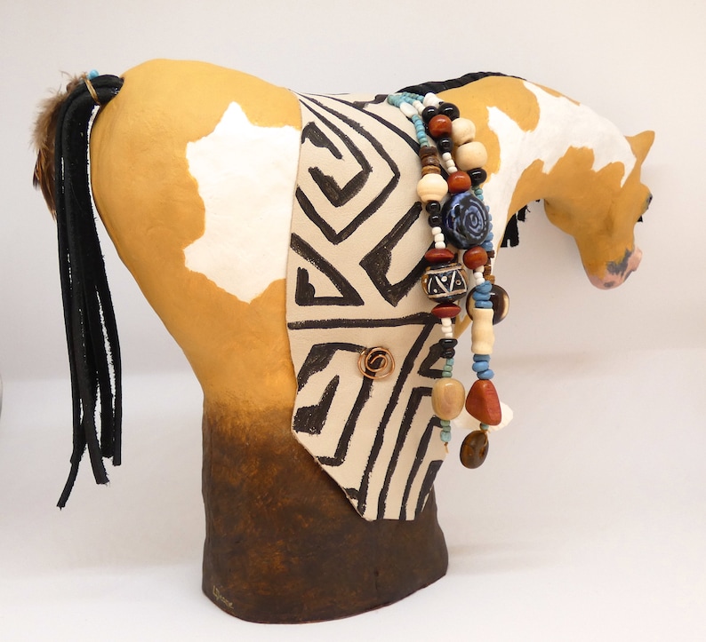 Spirit Horse Sculpture: Southwest Native American Inspired Art - Etsy