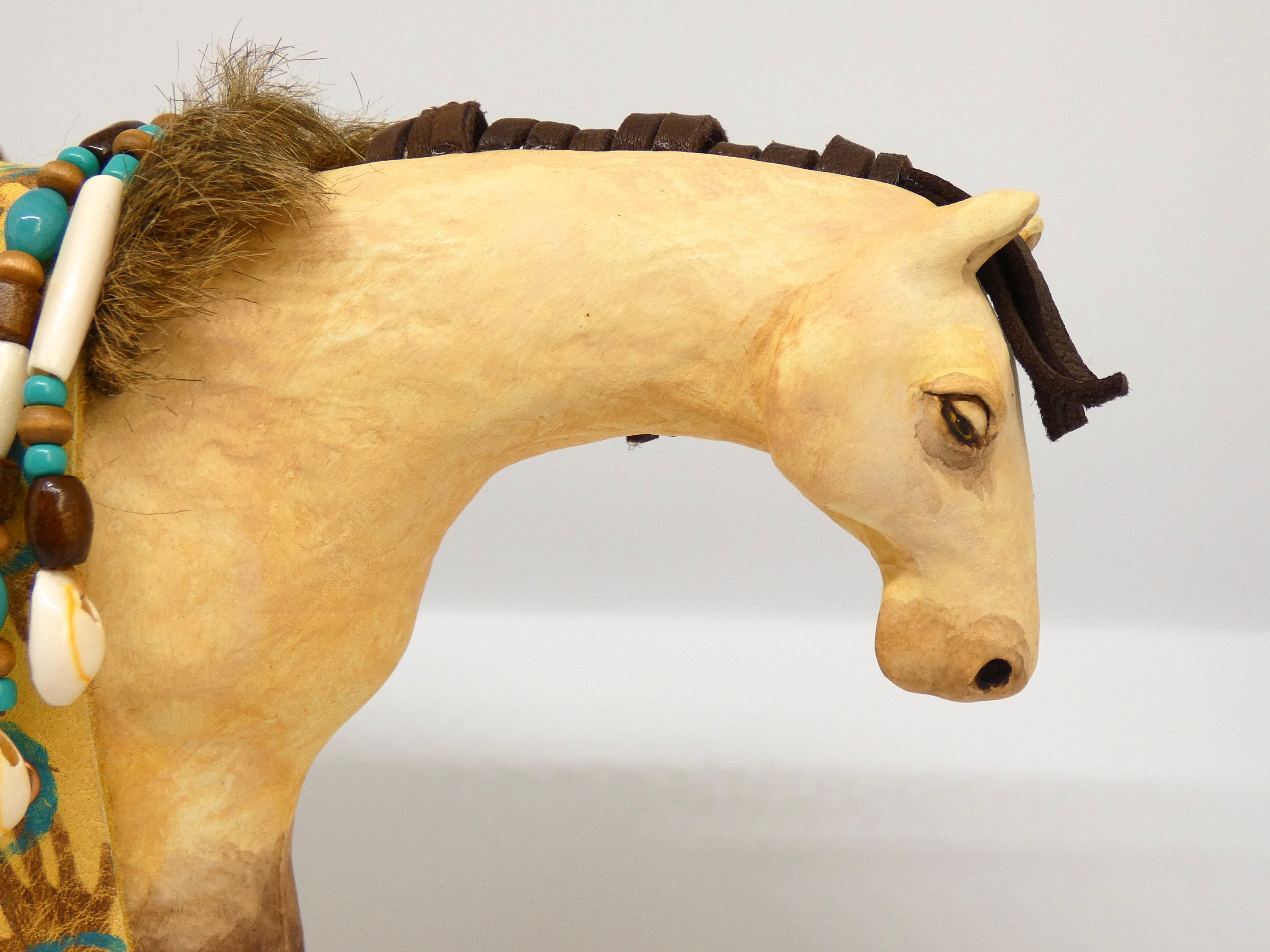 Native American Inspired Spirit Horse Sculpture: Buttermilk Buckskin ...