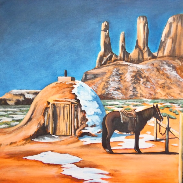 Navajo Hogan Print Etsy
