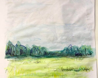 Day 1 // A Fresh Start, 9x12, Landscape, Painting, Daily Painting Challenge, #100DaysofPaintonaRoll, Original Art