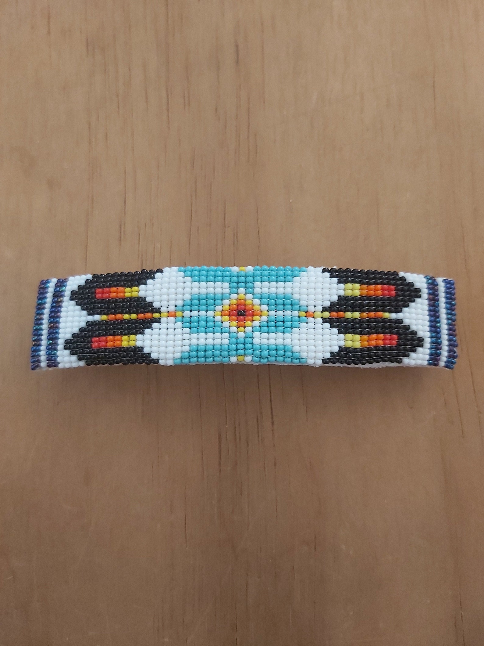Traditional Native Beaded Barrette Etsy