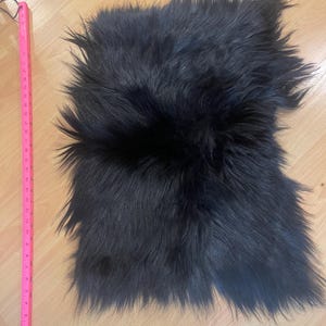 Dyed Brown Black Goat Yak Fur Skin plate piece Genuine Fur Snowmobile Seat Cover – Extreme Cold Protection