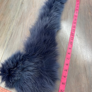 Genuine Blue Shadow Fox Fur Skin Piece Craft n.b-5