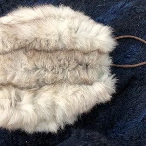 10’’ Norwegian Fox Fur Muff hand warmers Strap inside pocket