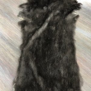 17’’ Blue Iris Mink Fur Skin Pelt Craft Scarf Winter Accessory