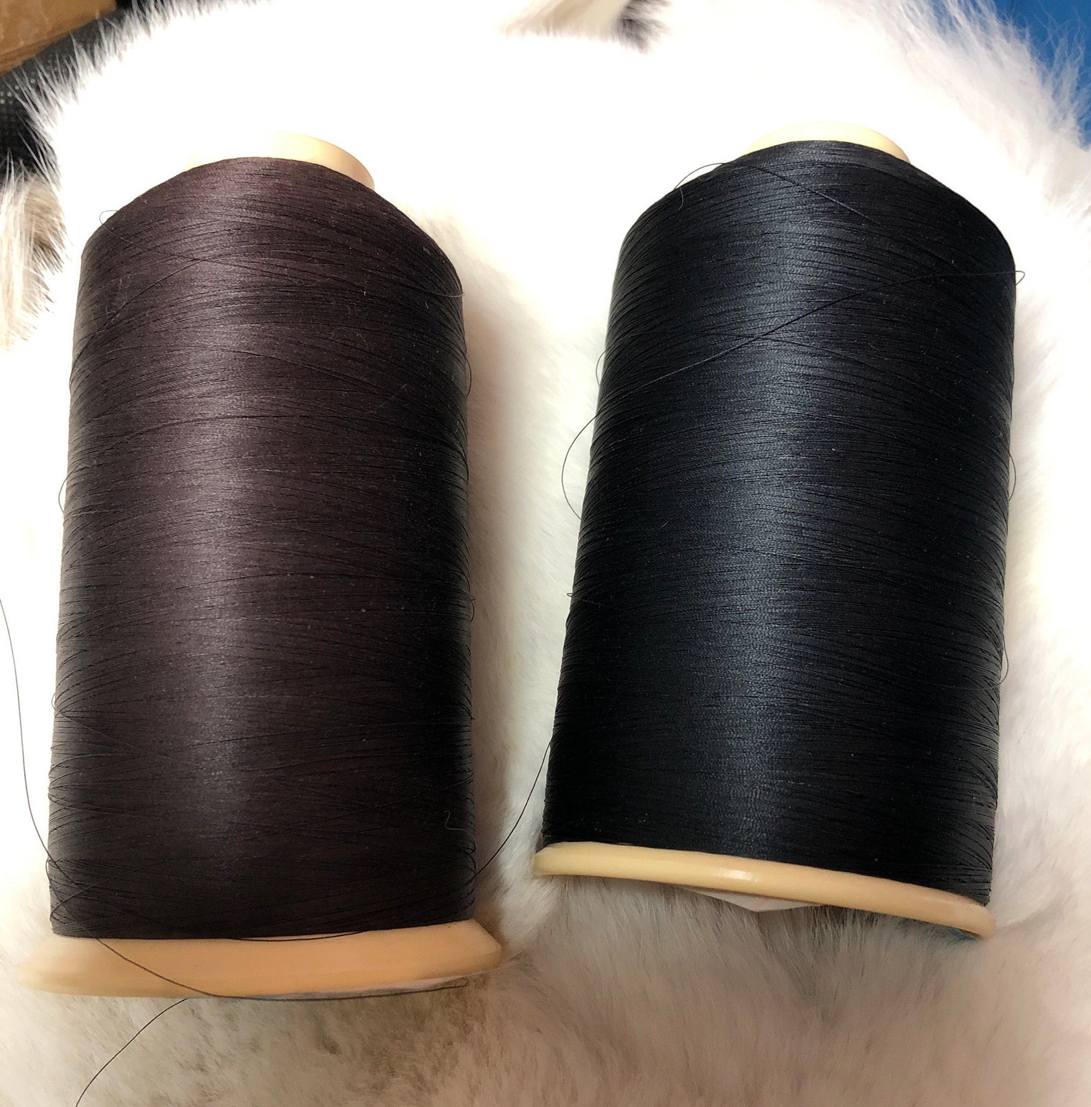 12000 yards 80 FURRIER THREAD Fur Sewing Machine Glaze Cotton | Etsy