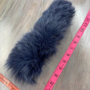 Genuine Blue Shadow Fox Fur Skin Piece Craft n.b-3