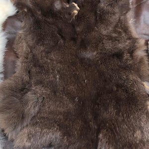 Rabbit Fur Skin Craft Scarf Winter Accessory
