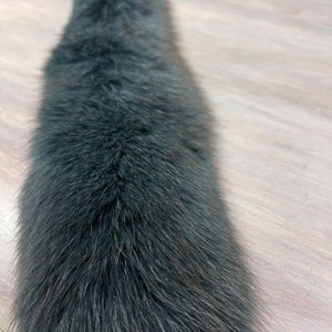 40’’ Genuine Green Shadow Fox Fur Skin Piece Band Boa Craft n.22-41
