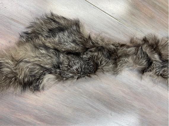 Silver Fox Fur Collar Shawl Scarf Craft Winter Ac… - image 5