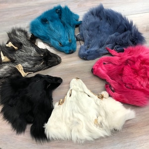 Genuine Fox Fur Head Face Piece Craft