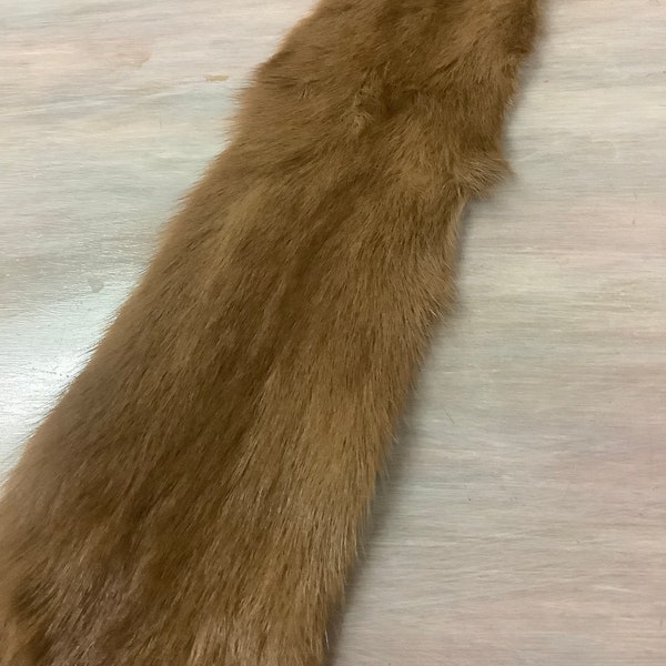 20’’ Beige Mink fur pelt SKIN Ready to use