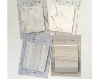 Set of 4 Marble Stone sticky notes