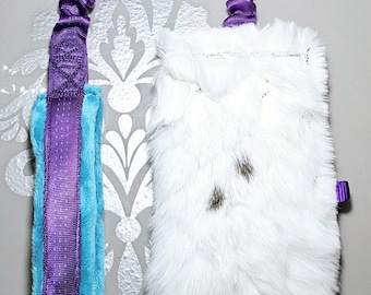 Sacchetto di peluche a forma di coniglio, giocattolo da tirare