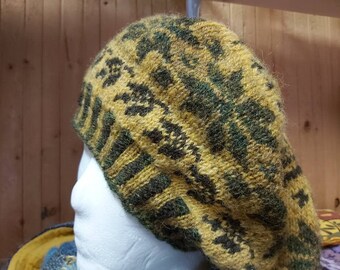 Fair Isle Tam, hand-knitted