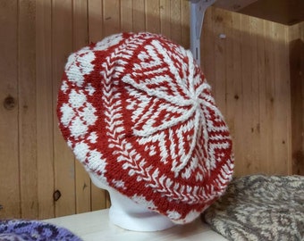 Fair Isle Tam, handgestrickt