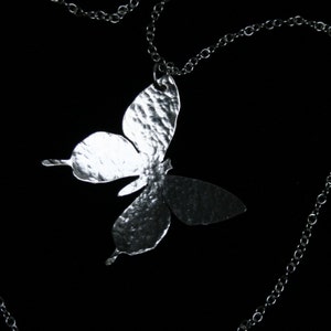 Handmade &#39;Silver Butterfly&#39; Pendant. Traditionally hand made butterfly pendant made from Sterling Silver.
