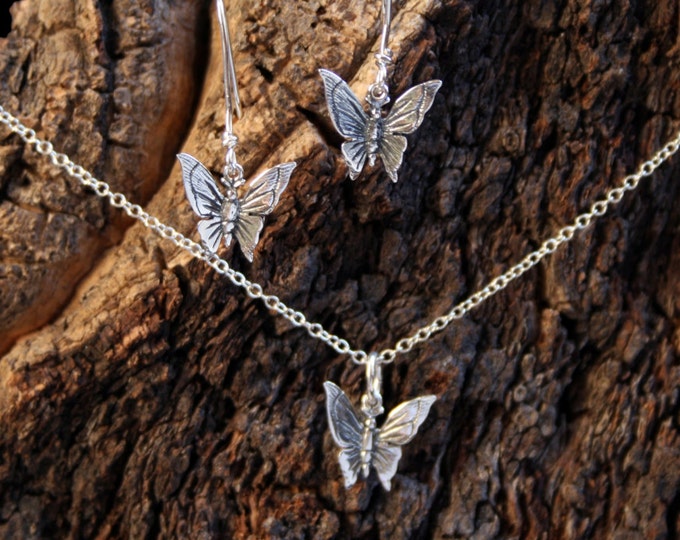 Little Butterfly ~ Sterling Silver butterflies. Choose Pendant, Earrings or Gift set. Boxed ready for gifting.