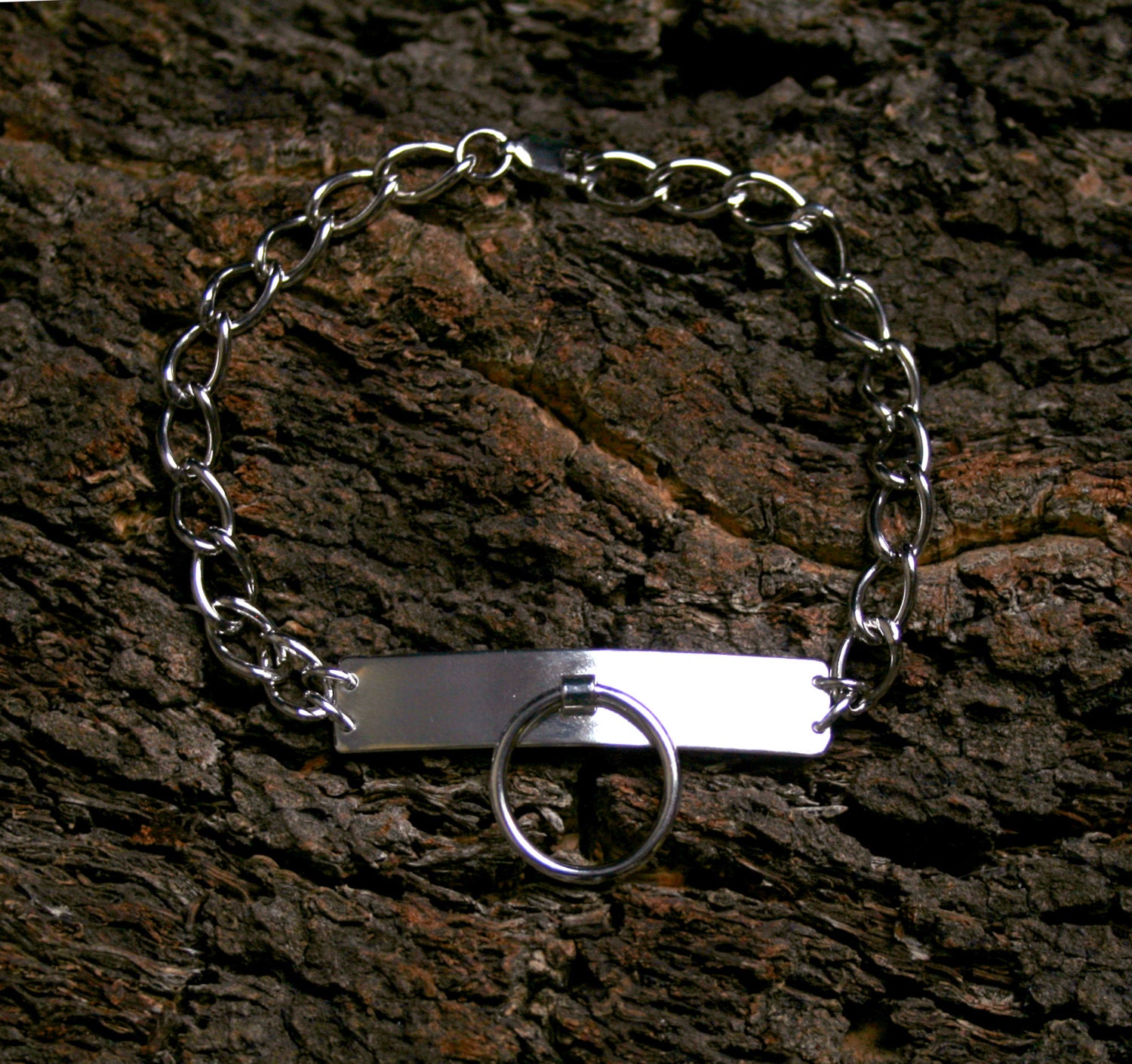 Silver shop slave bracelet