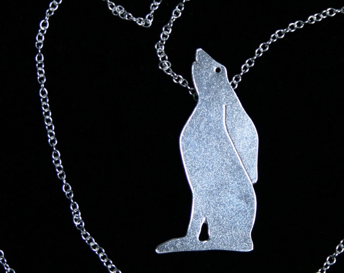 Handmade 'Moongazing Hare' Pendant. Handmade moongazing hare pendant in satin shimmer finish. Eco-friendly recycled sterling silver.