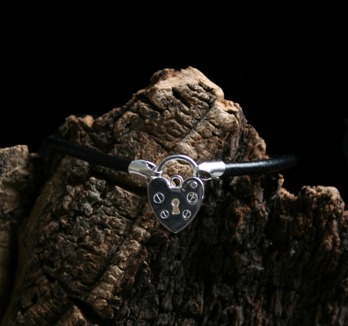 Permanently locking Slave bracelet. Sterling silver. Choose Etsy