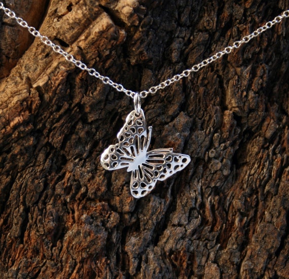 Filigree on sale butterfly necklace