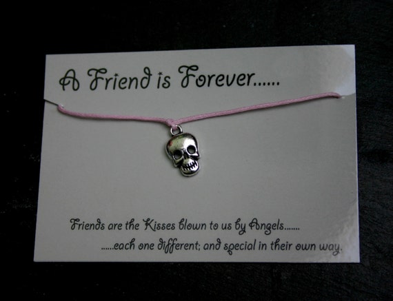 Mejores Amigos deseo Pulsera Tarjeta Regalo encanto de vidrio de vino con plata tibetana