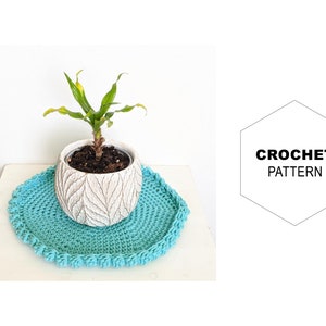 Plant Nest Coaster Pattern|Crochet Plant Coaster|DIY Coaster Pattern|Easy Crochet Pattern|Boho Coaster|Potted Plant Coaster|House Plant Mat