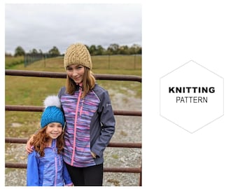 Twisted Columns Beanie Knitting Pattern|Knit Hat Pattern|Knit Beanie Pattern|Beanie Pattern|Beanie PDF Pattern|Knit Beanie Hat Pattern