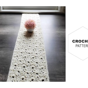 Crochet Daisies Table Runner Pattern|Table runner Pattern Wedding Farmhouse Handmade|Crochet PDF|Modern Crochet Pattern|Elegant Table Runner