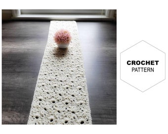 Crochet Daisies Table Runner Pattern|Table runner Pattern Wedding Farmhouse Handmade|Crochet PDF|Modern Crochet Pattern|Elegant Table Runner