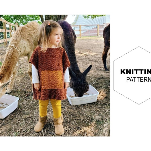 Gericho Poncho|Knitting Pattern|Knit Poncho Pattern|Poncho Pattern|Knit Poncho Kids|Poncho Knitting Pattern|Toddler Poncho|Knits For Kids|